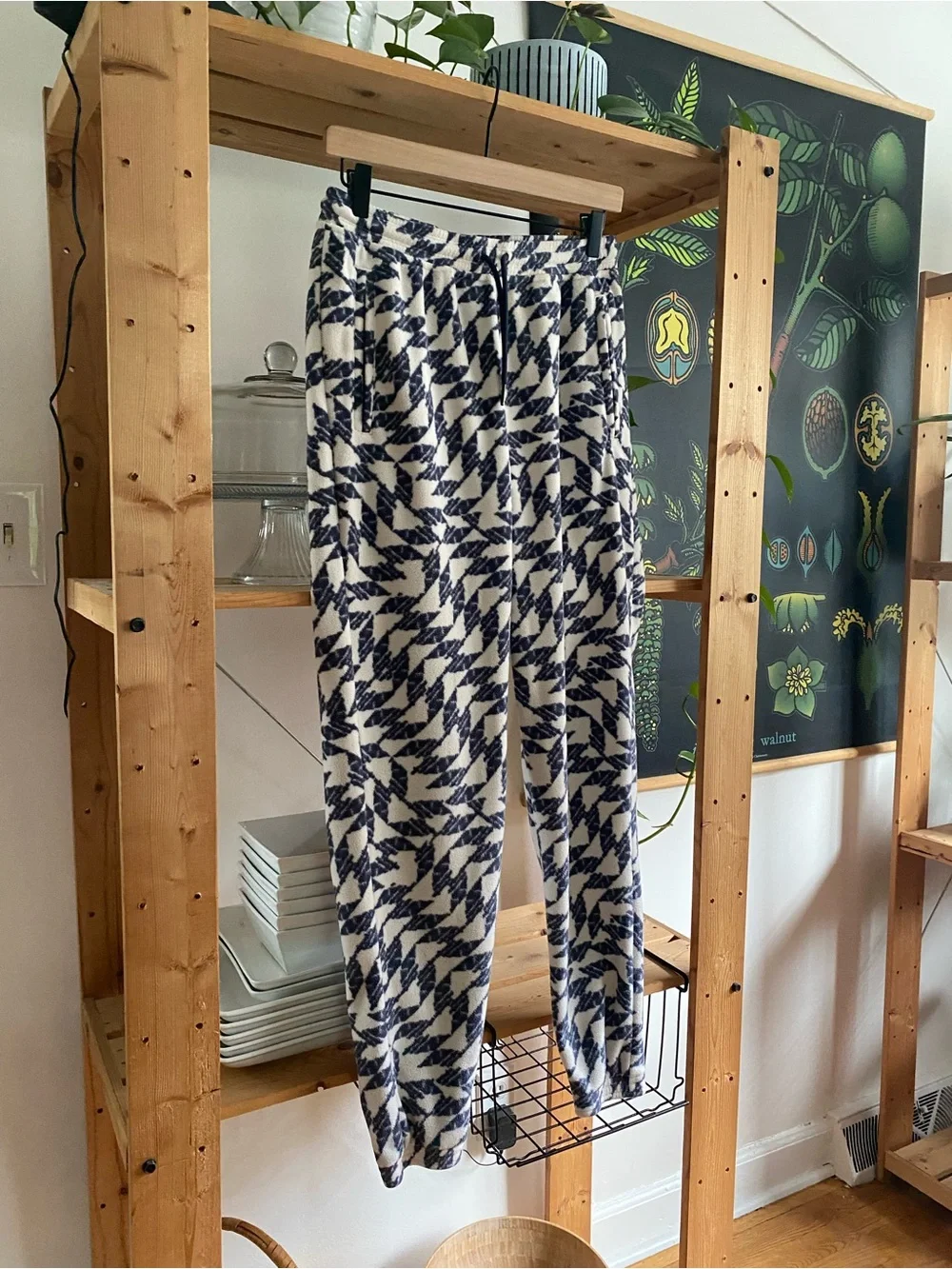 Patagonia Micro D Fleece Joggers Synched Flight Print Small
